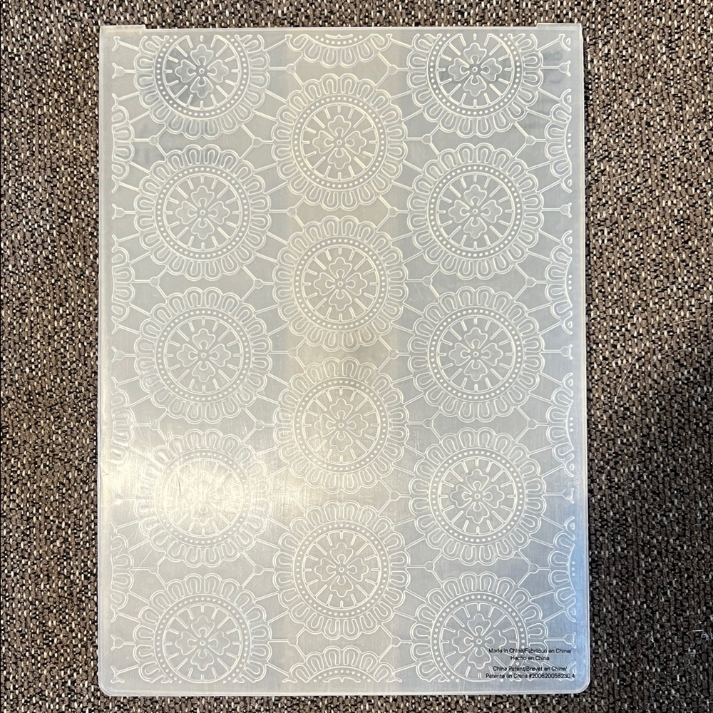 Anna Griffin Embossing Folders Lot Of 4 Lace Designs. - Picture 4 of 14